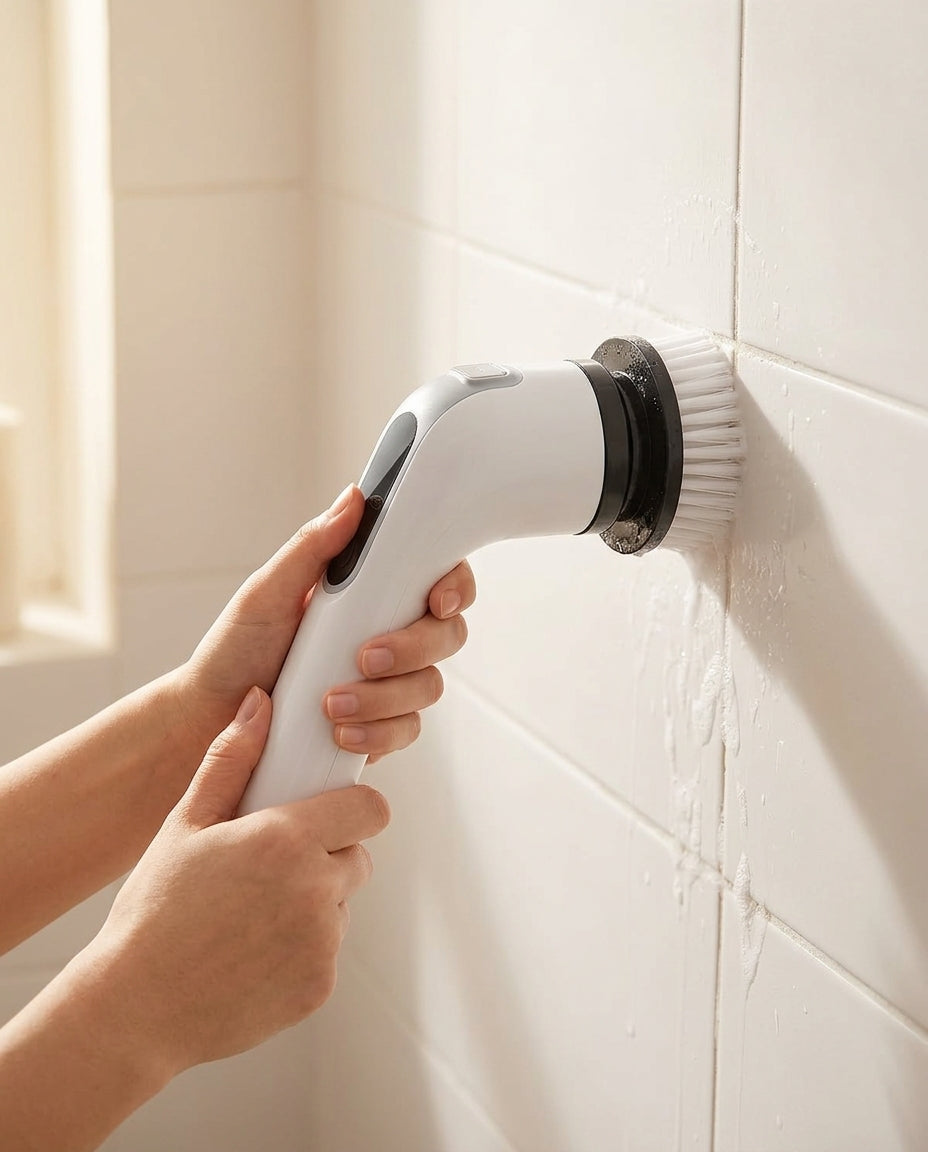 Electric Spin Scrubber with 7 Attachments | Cordless