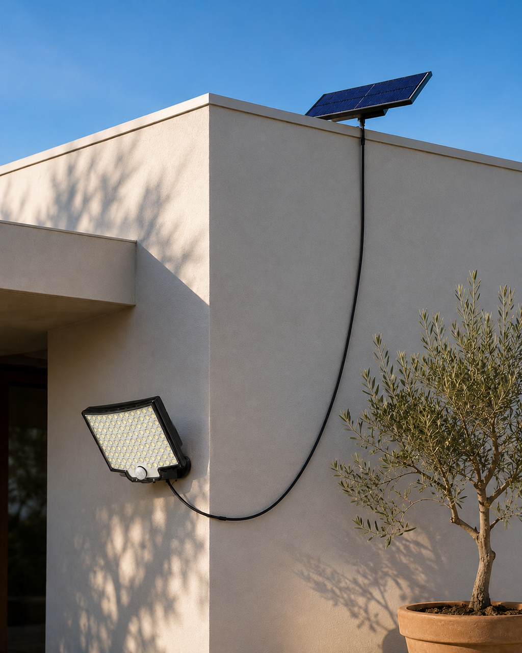 Solar Motion Sensor Light Outdoor | 106 LED 3000lm