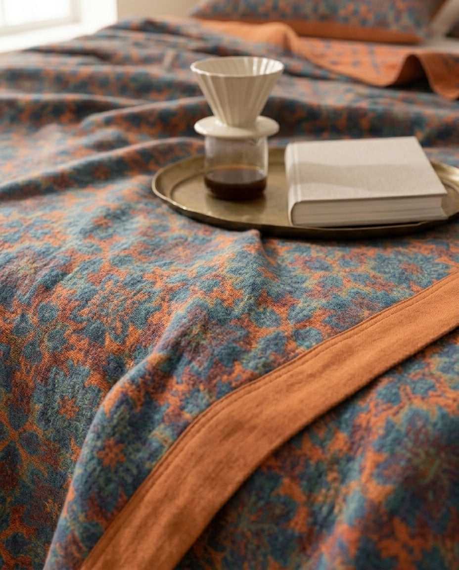 Six-Layer Cotton Blanket | Botanica Bloom Throw
