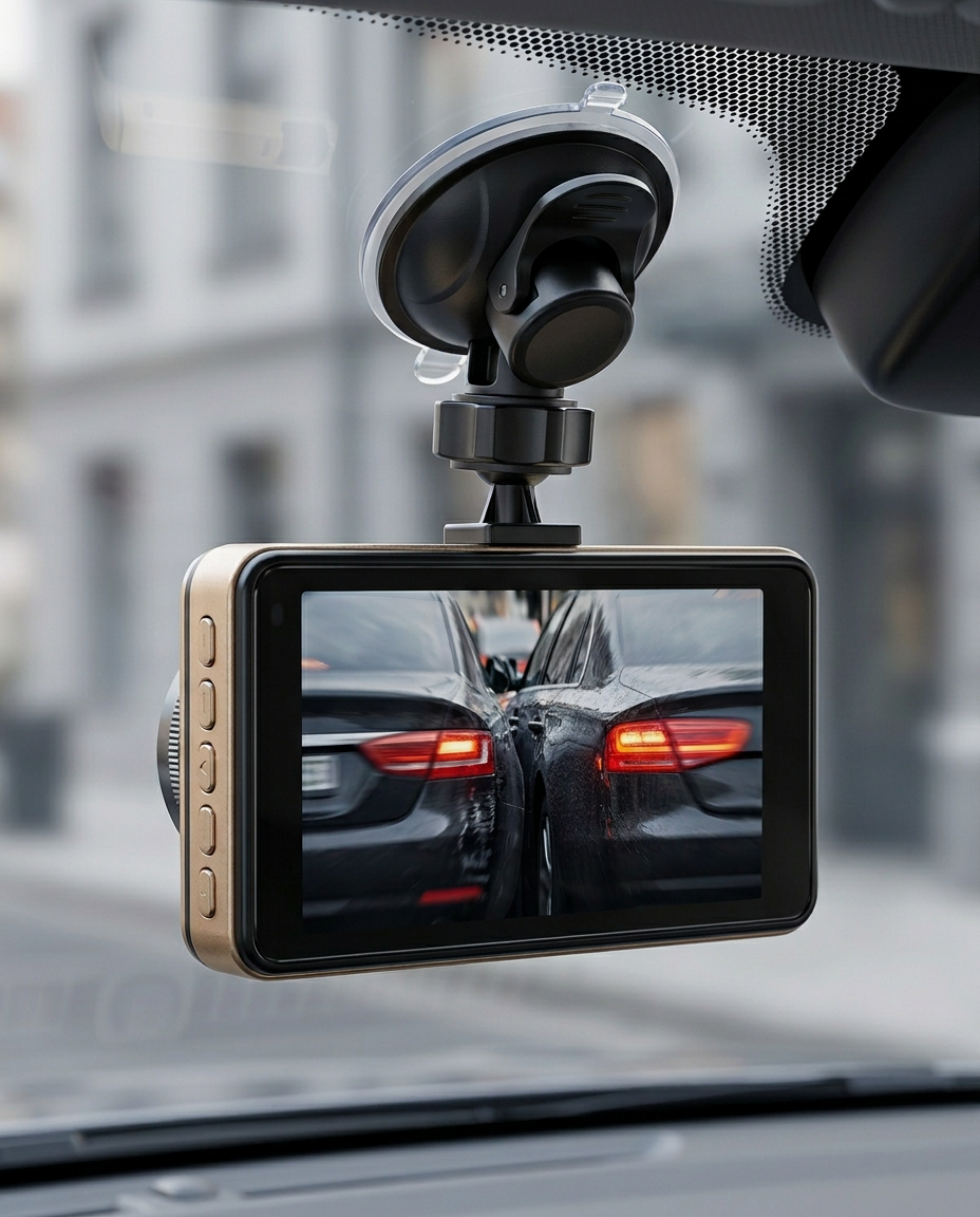 Dual Dashcam Front & Rear 1080P | Night Vision, G-Sensor