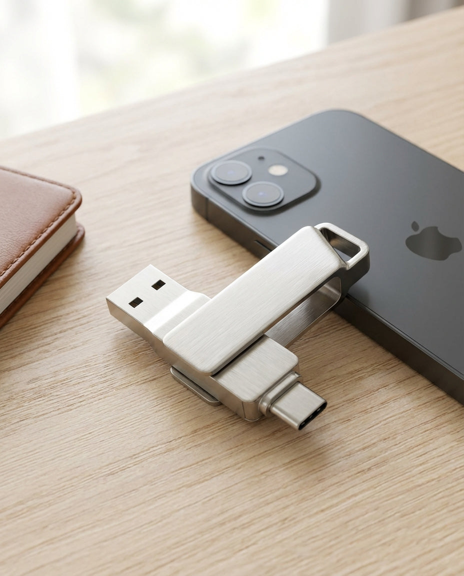 VaultDrive SwiftVault | USB Stick — Dual USB-C & USB-A
