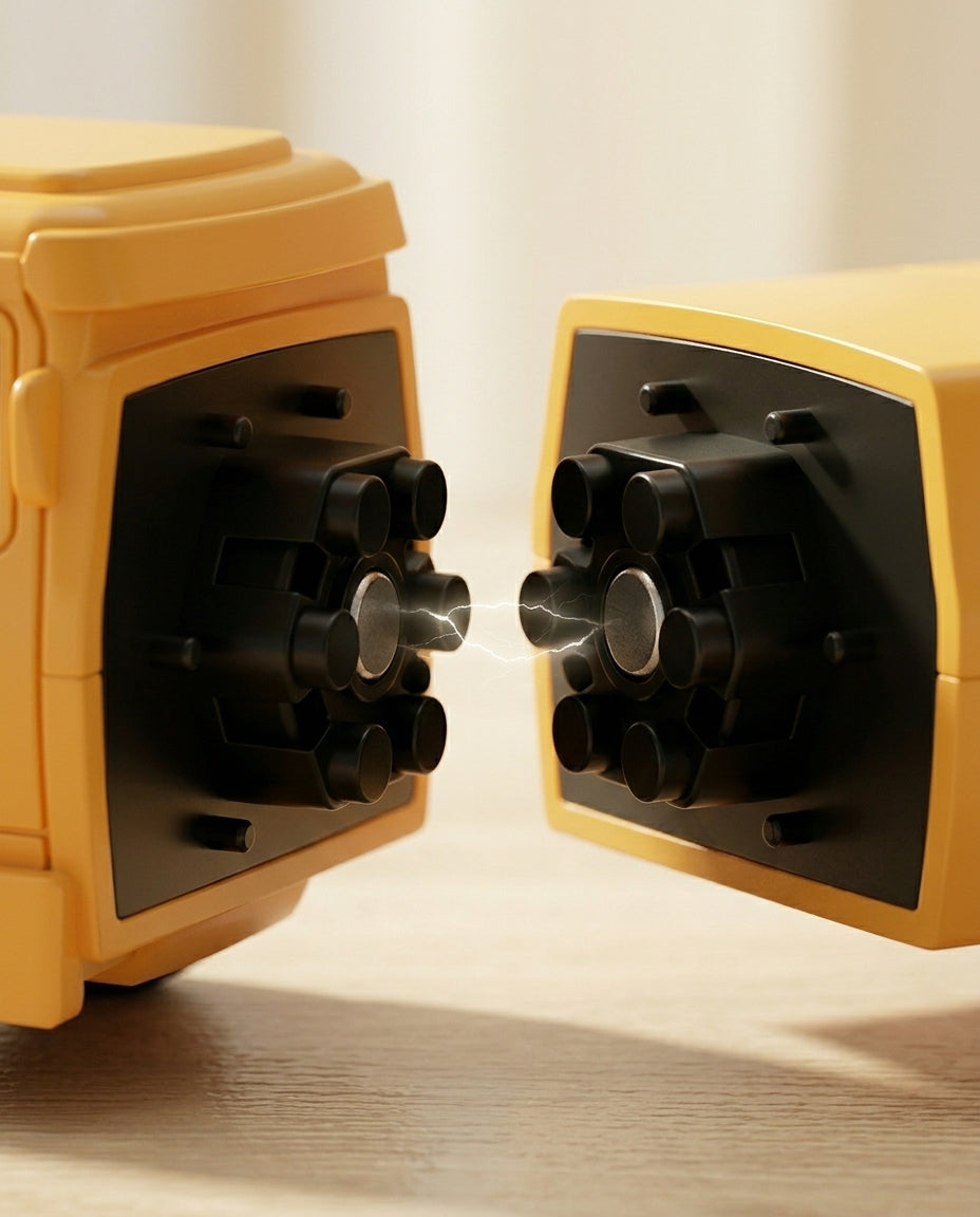 The Mighty Builder Squad | 7-in-1 Magnetic Transforming Construction Crew