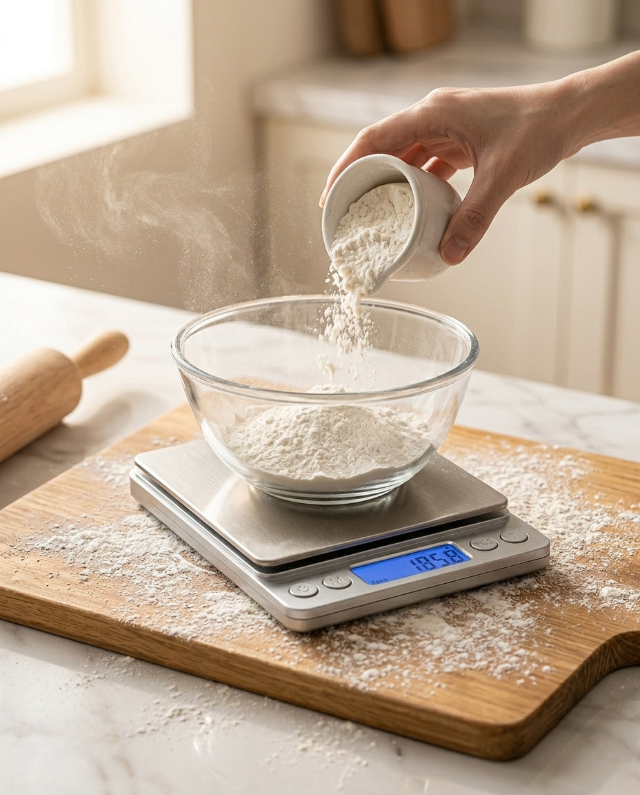 Digital Kitchen Scale | Stainless Steel | 0.1g–3kg