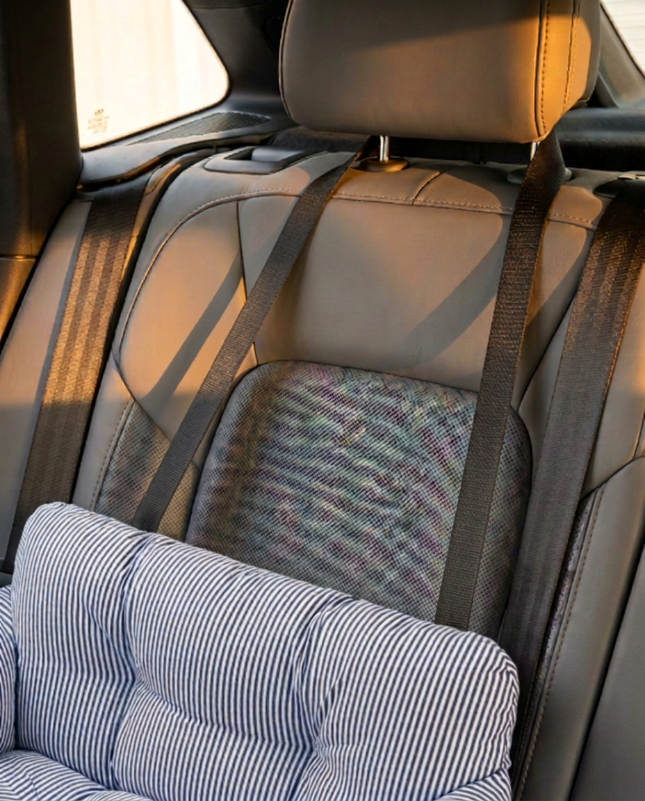 Dog Car Seat Bed | Cosy Ride Bolster – Safe & Washable