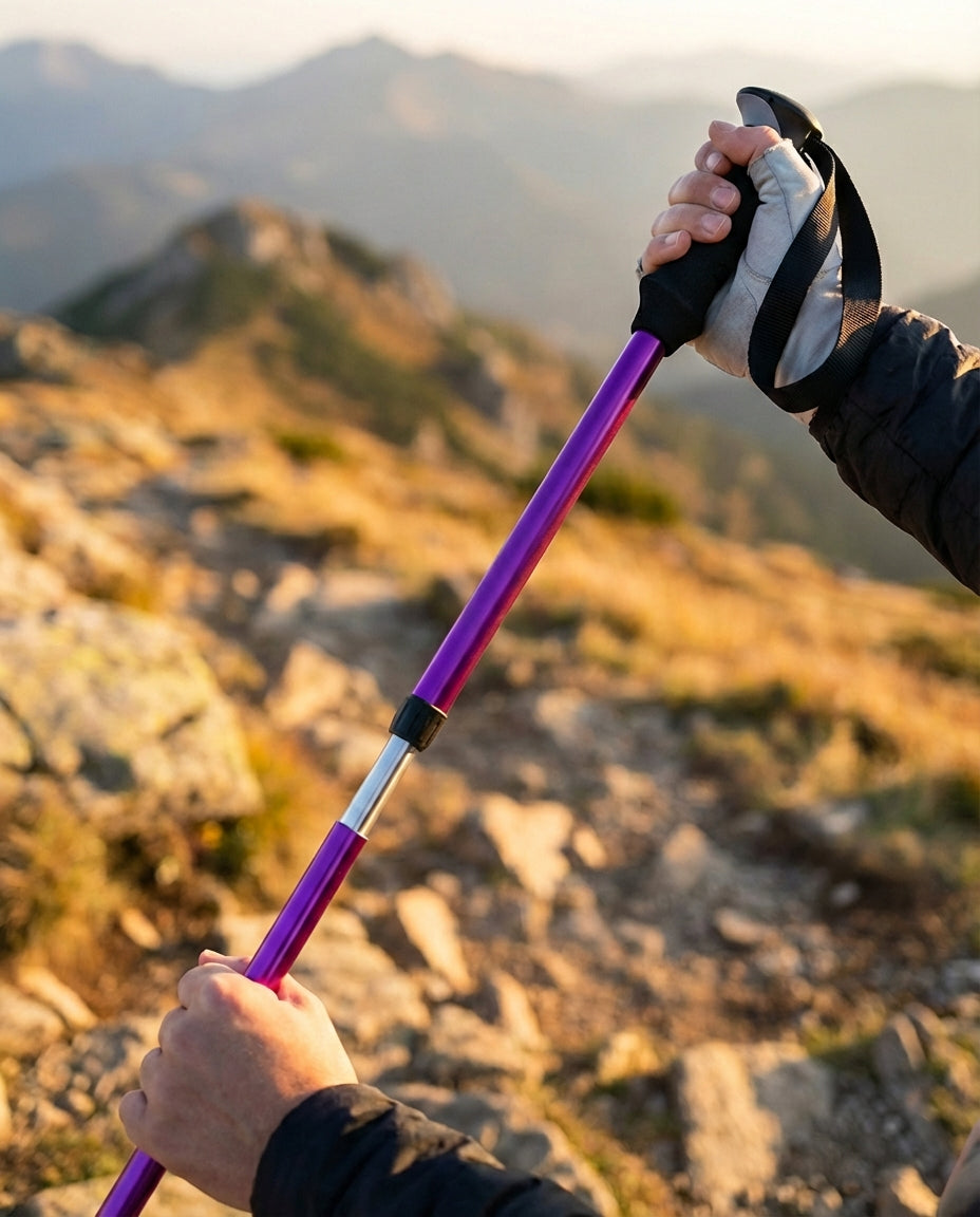 Folding Trekking Pole | Adjustable Telescopic Walking Sticks