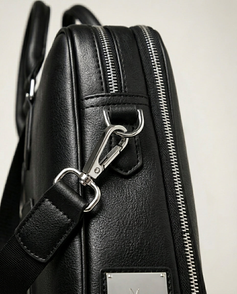 Leather Laptop Briefcase Crossbody Bag | Meridian Tote
