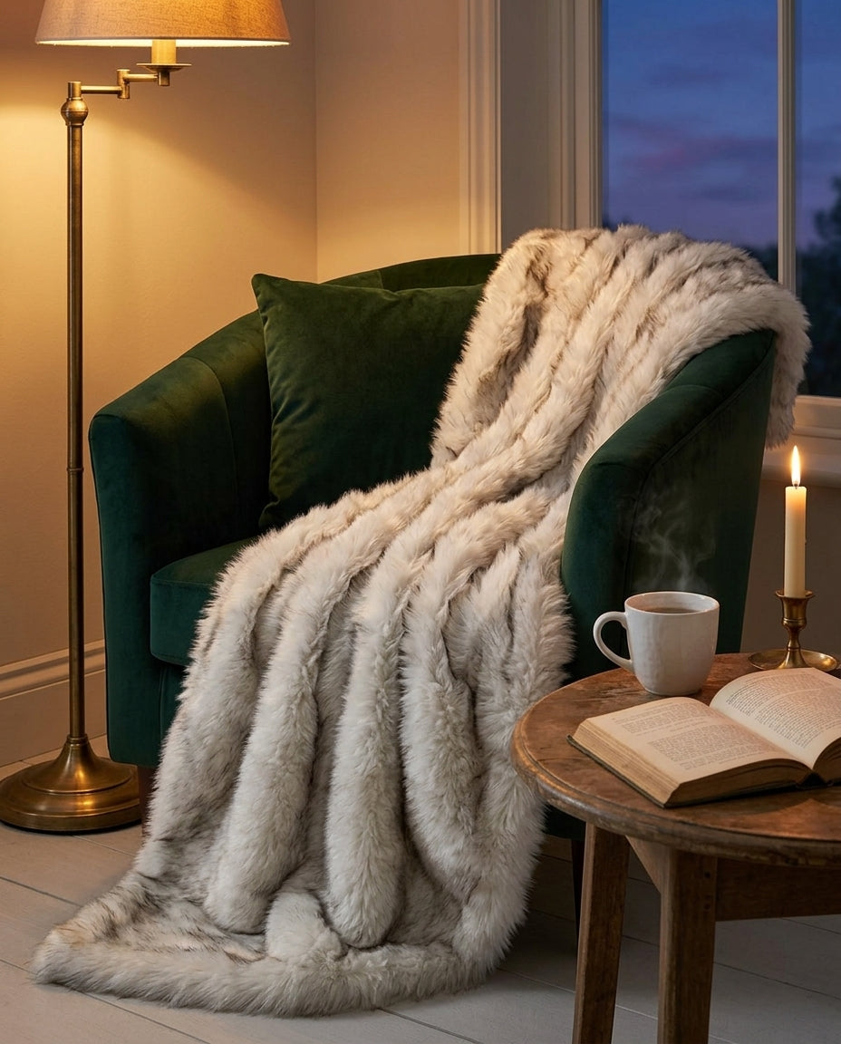 Faux Fox Fur Blanket – Plush, Warm & Cruelty-Free Throw