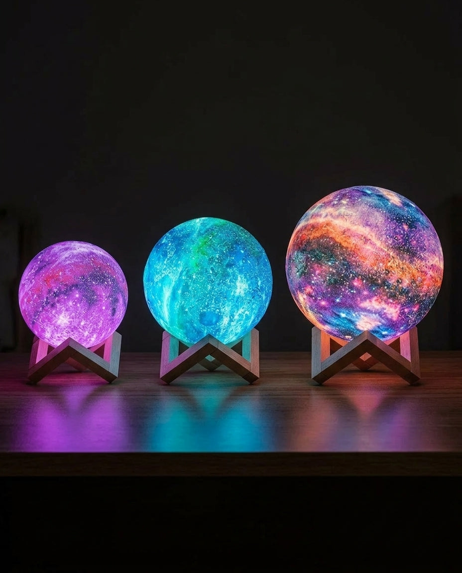 Galaxy Night Lamp Touch Control | Star Design Night Light