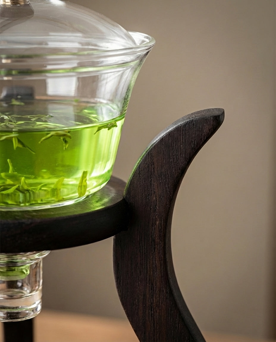 Pour-Over Glass Teapot Set | Magnetic Infuser & Drip Control