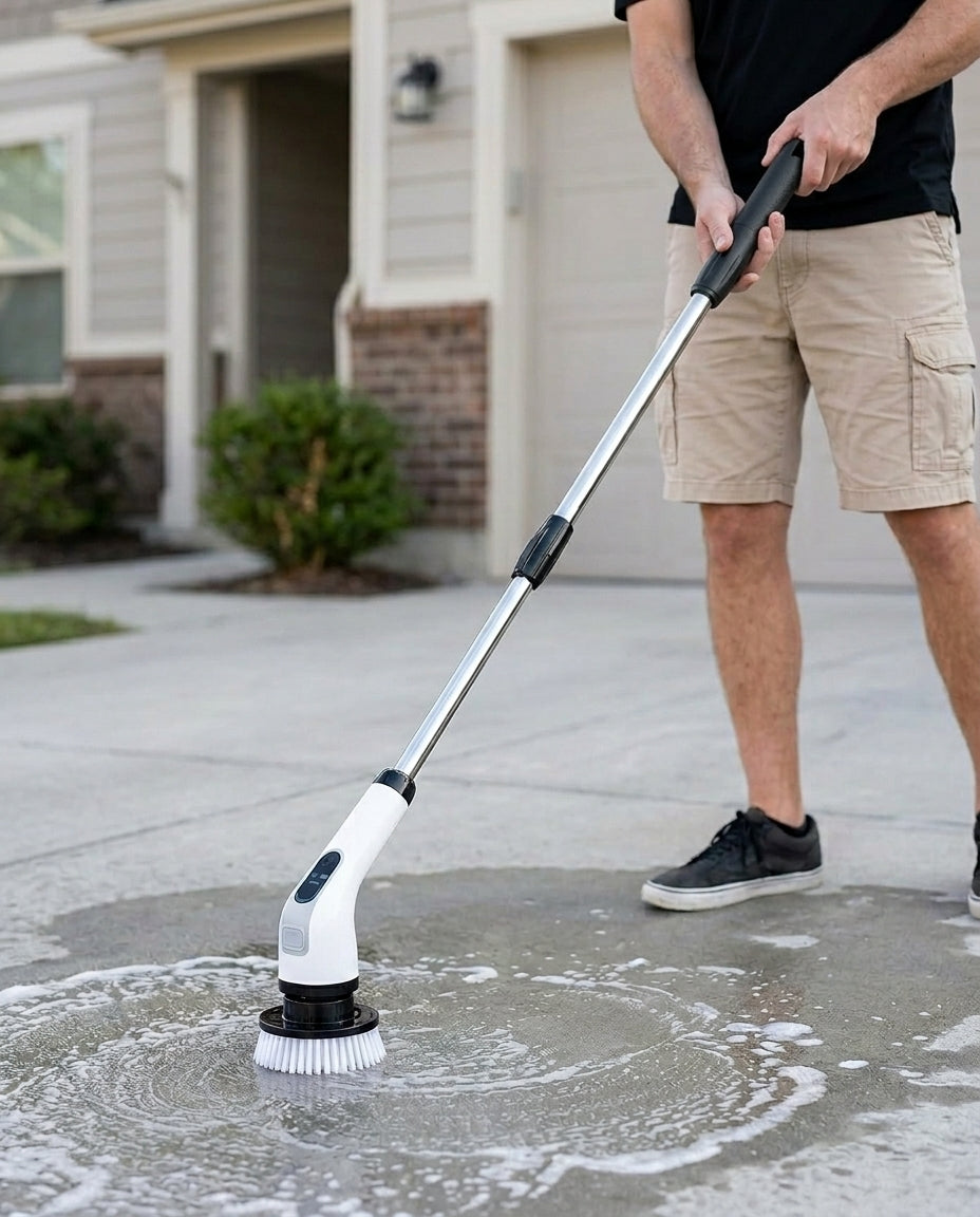 Electric Spin Scrubber with 7 Attachments | Cordless