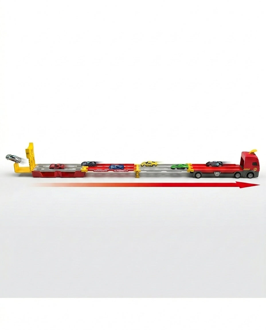 Race Track Hauler Truck Set | Kids Racing Toy