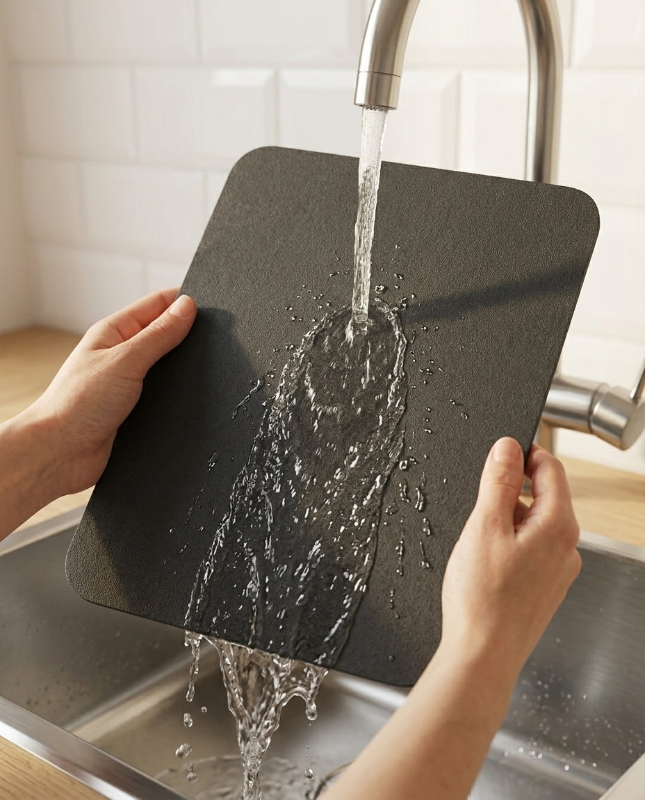 Kitchen Drying Mat – Fast-Absorbing Diatomite Dish Mat