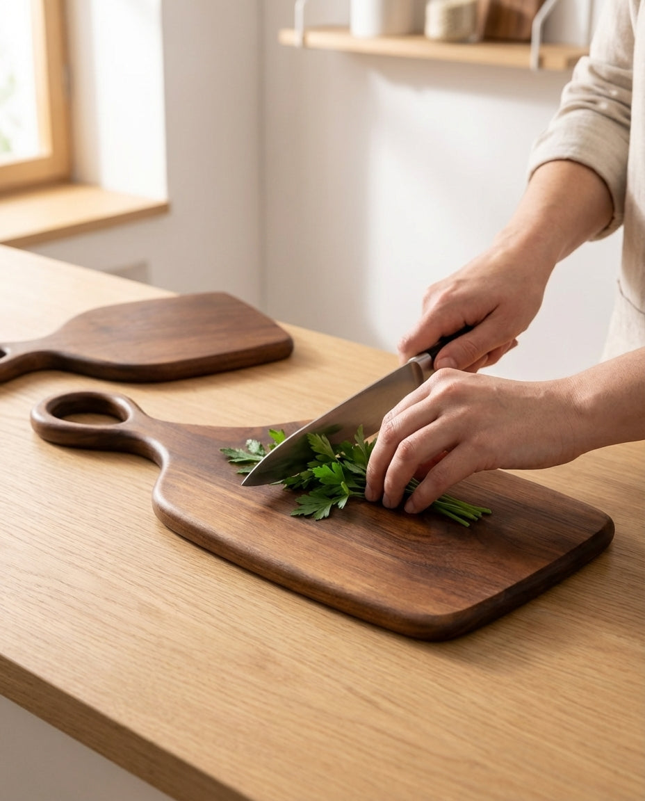 Walnut Cutting Board Set – Dual-Sided Wood Boards
