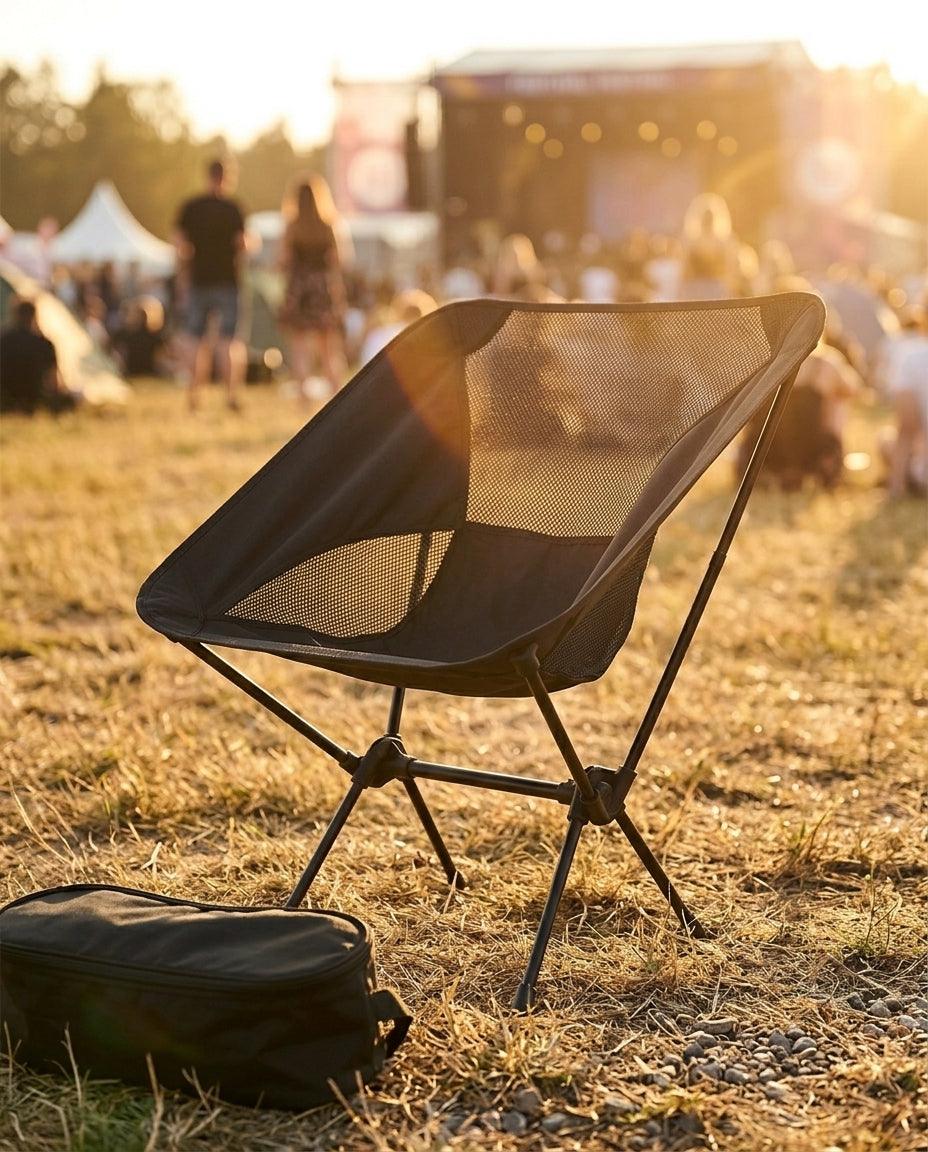 Foldable Camping Chair | Lightweight Backpack Beach Seat