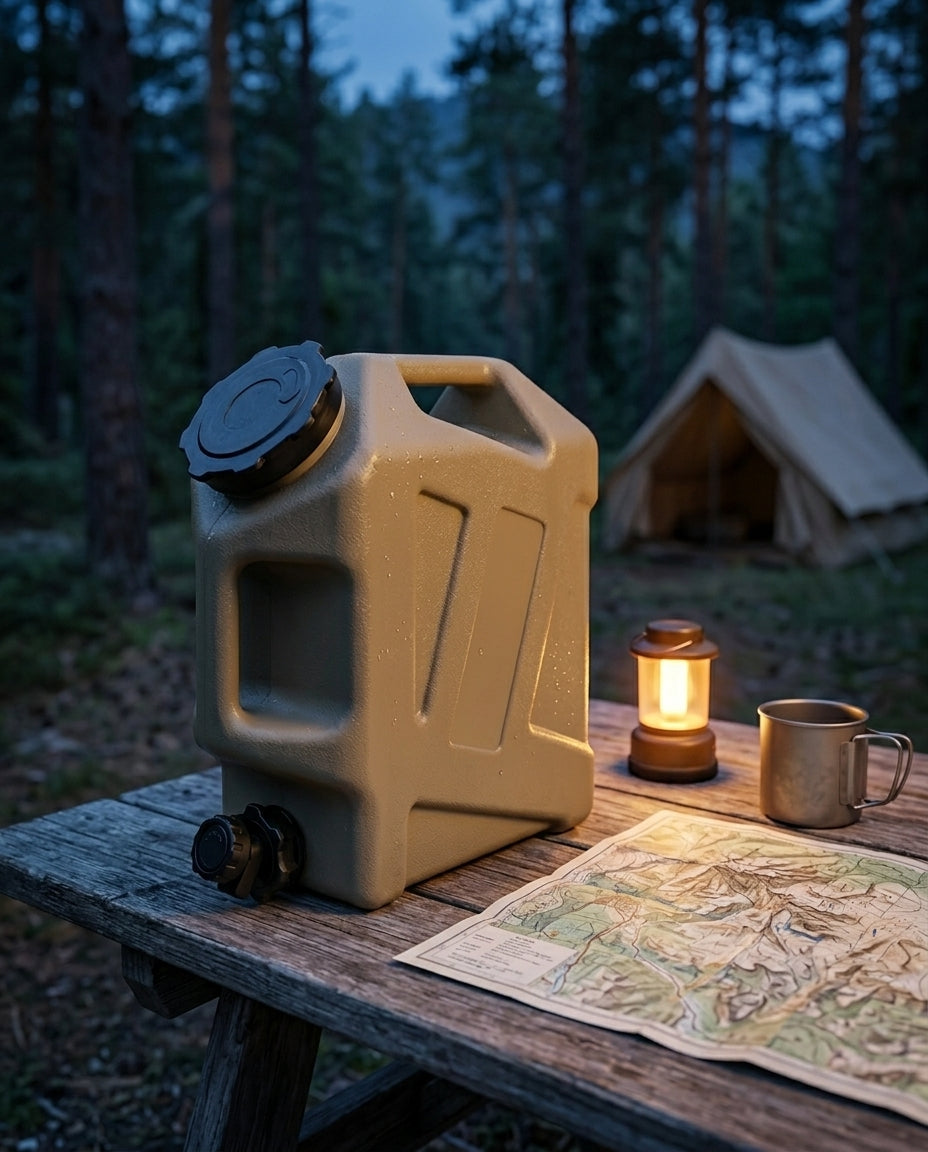 12L Camping Water Carrier | Portable Jerry Can with Tap