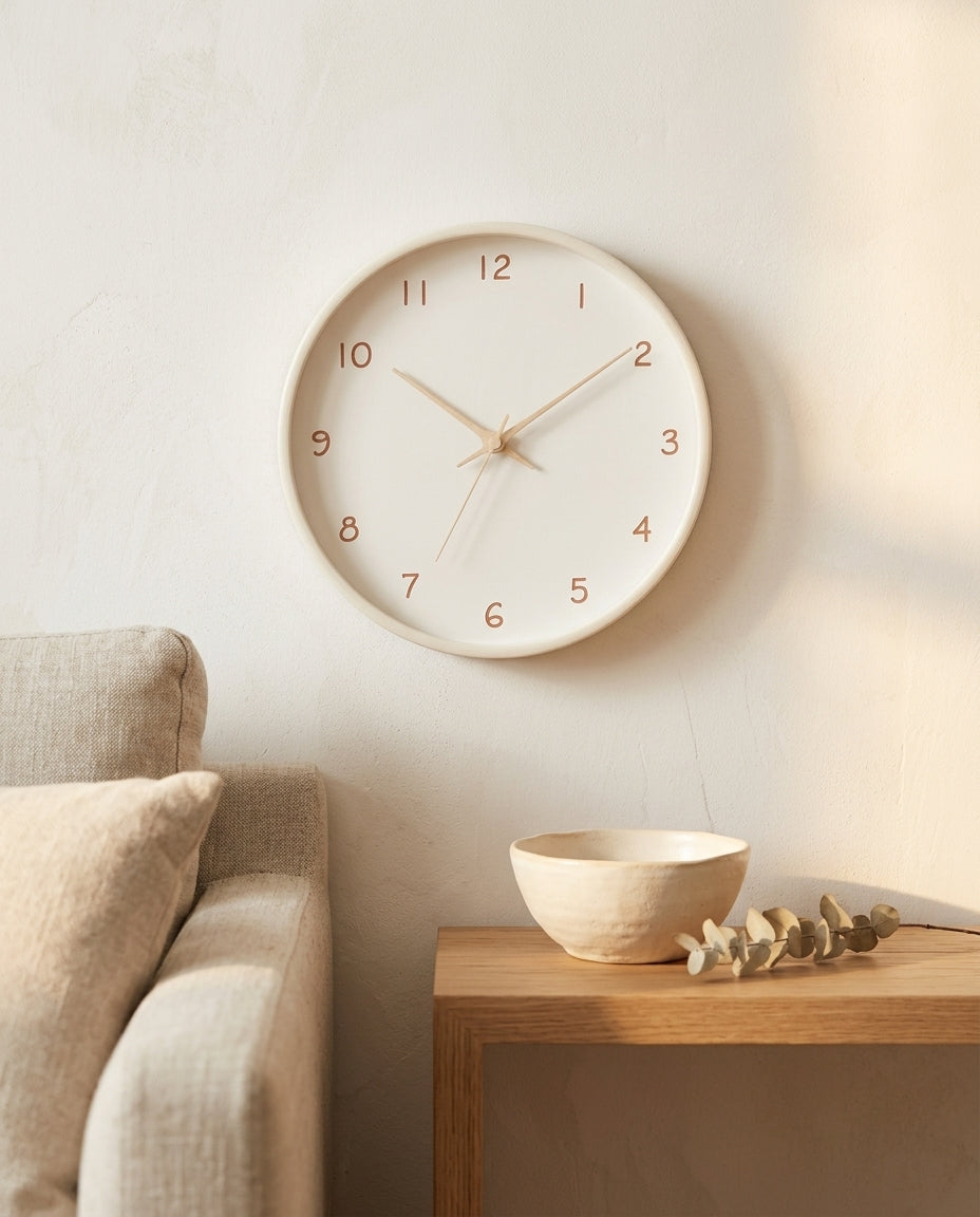 Silent Wood Wall Clock | Analogue Sweep Movement