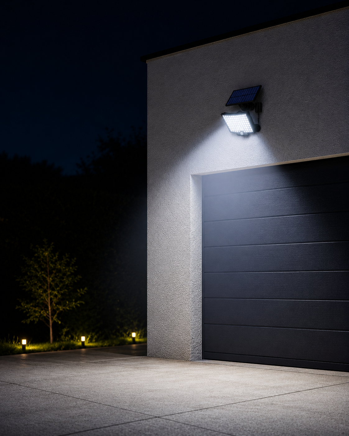 Solar Motion Sensor Light Outdoor | 106 LED 3000lm