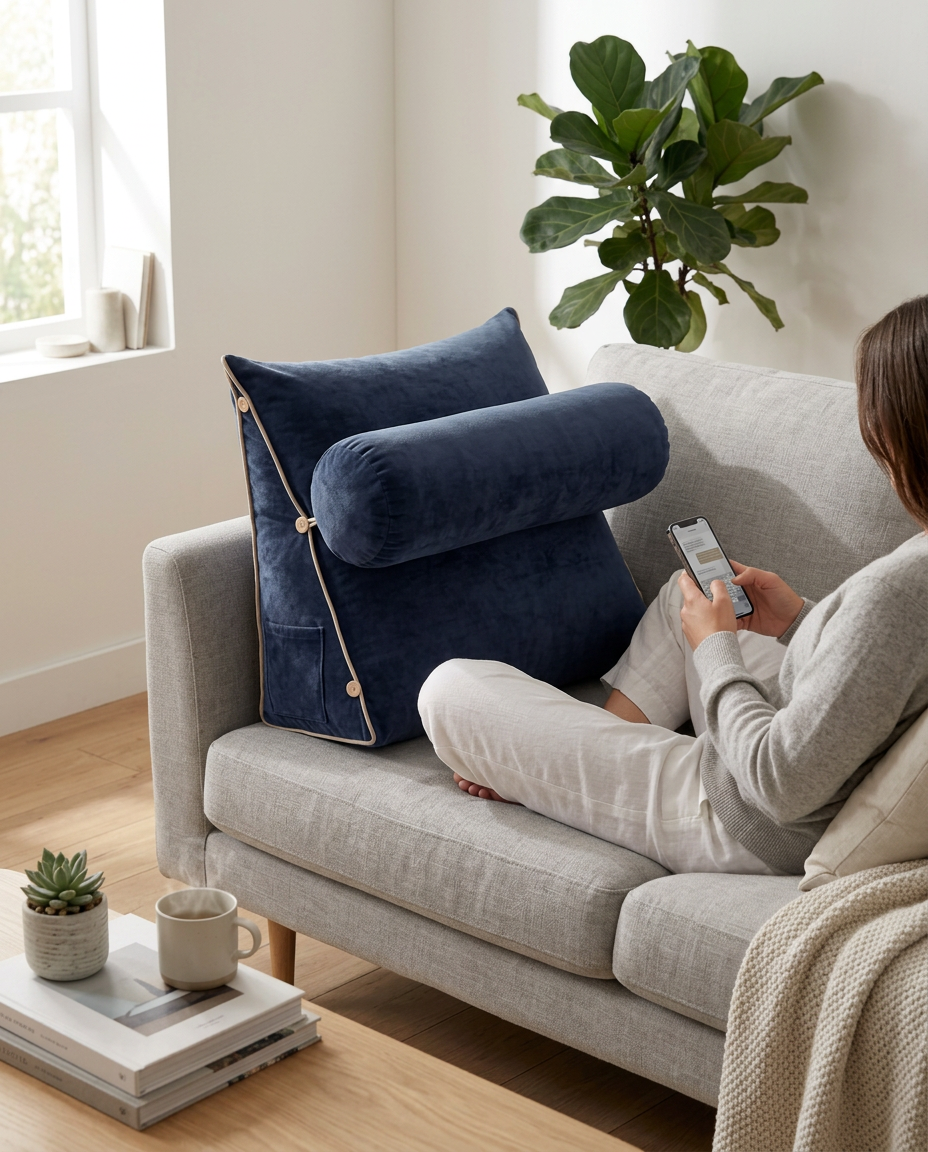 Reading Wedge Pillow | Ergonomic Back Support Cushion