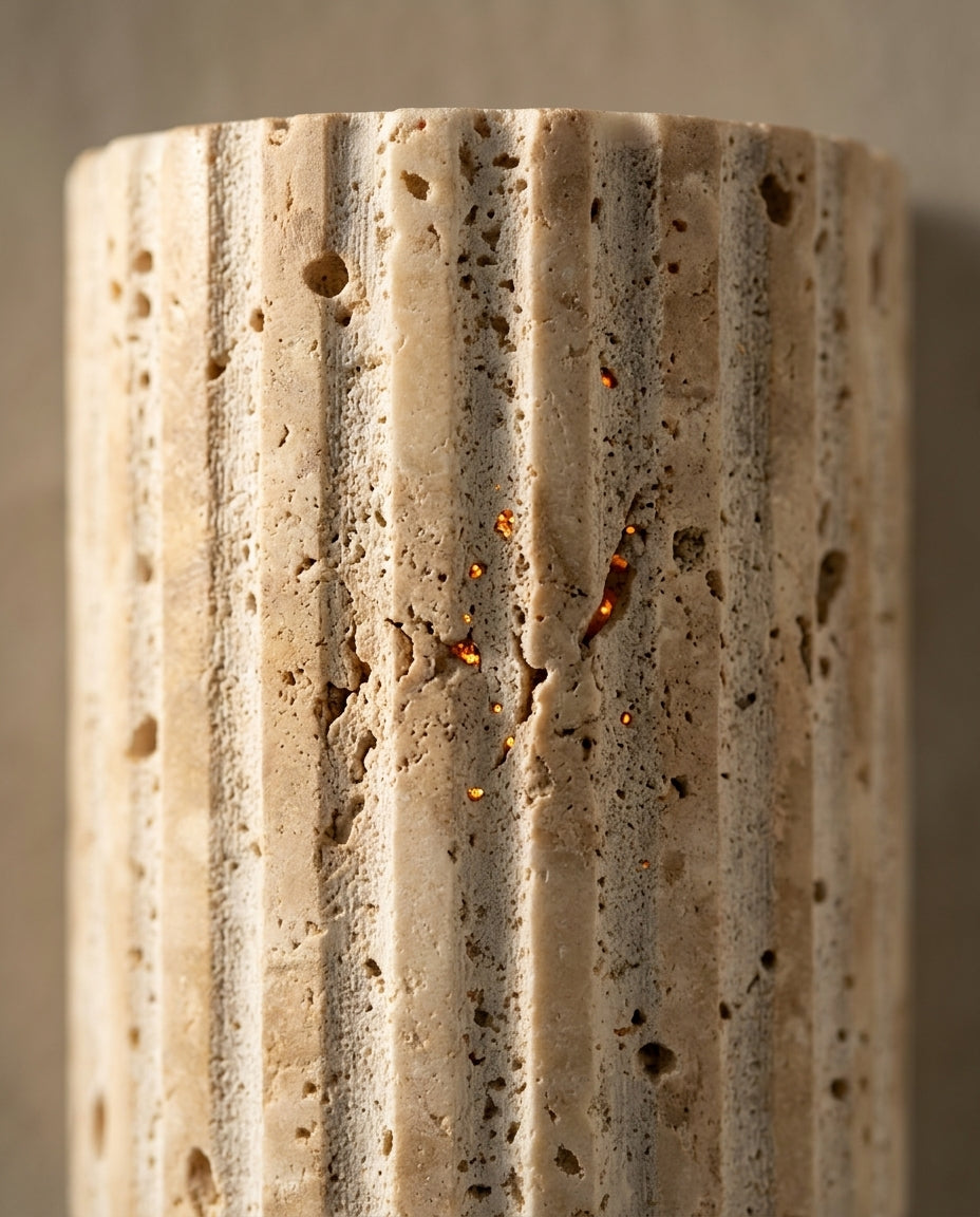 Natural Stone LED Wall Sconce | Warm Glow Wall Light