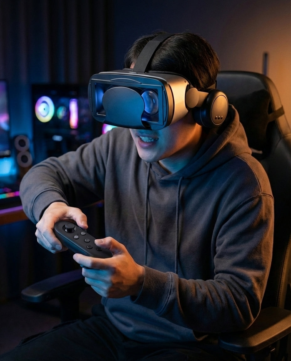 VR Headset with Built-In Headphones | ImmersaView Pro