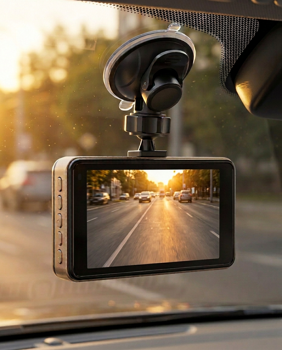 Dual Dashcam Front & Rear 1080P | Night Vision, G-Sensor