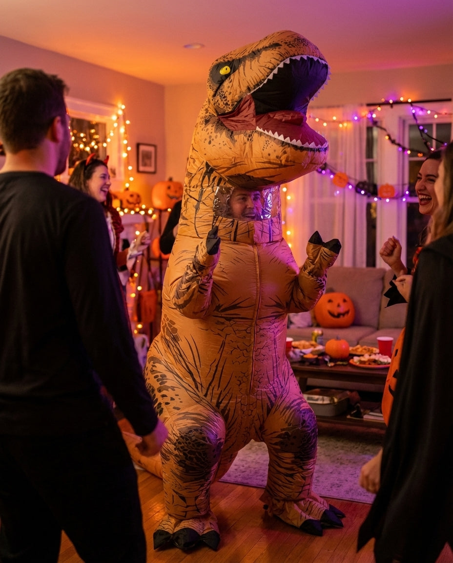 Inflatable T-Rex Costume – Kids & Adults | 2 Sizes