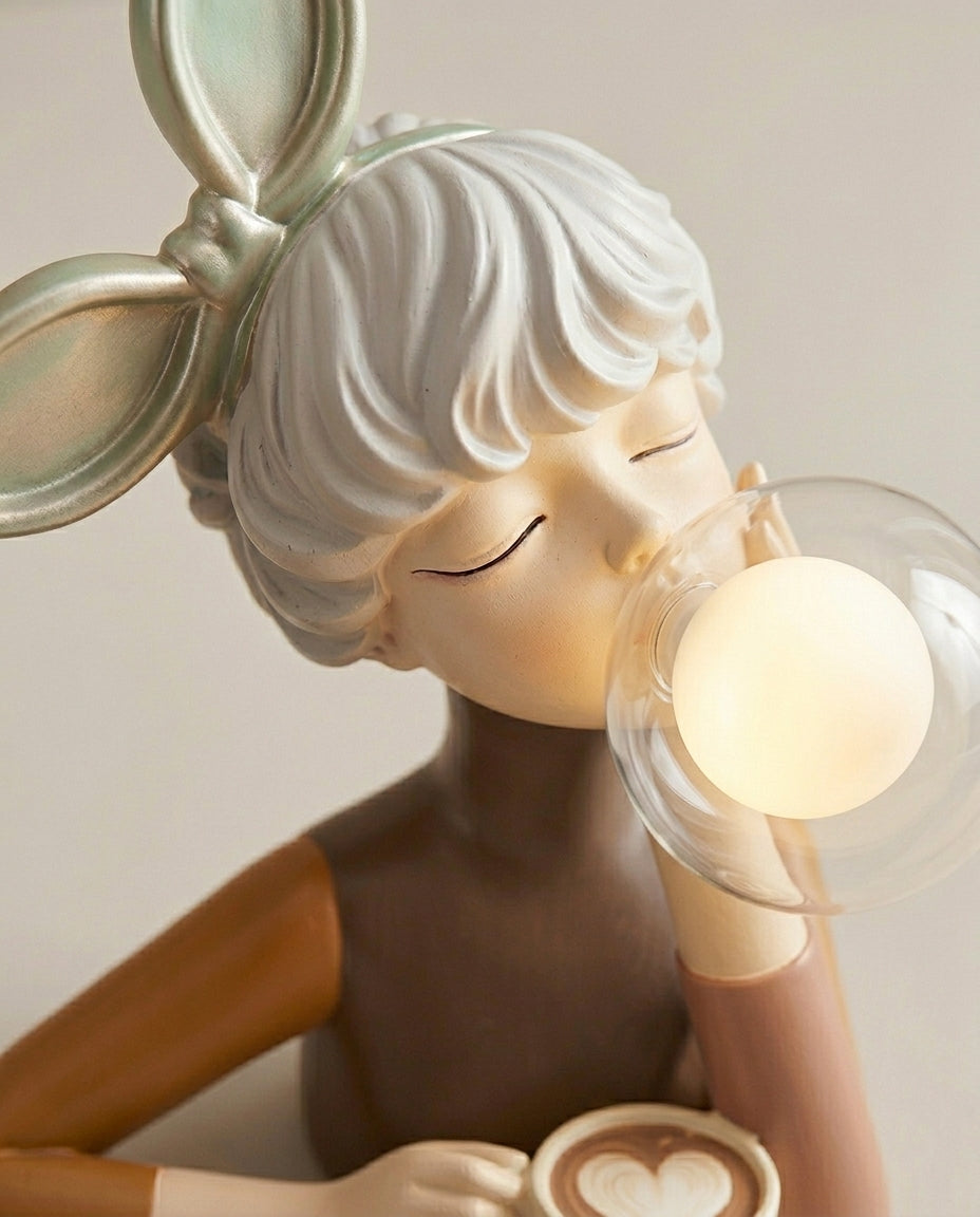 Bubble Gum Figure Lamp | Sculptural Decorative Table Light