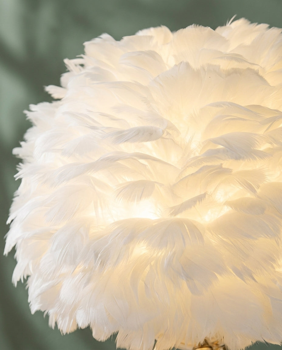 Feather Table Lamp | Plume – Tripod Desk Light