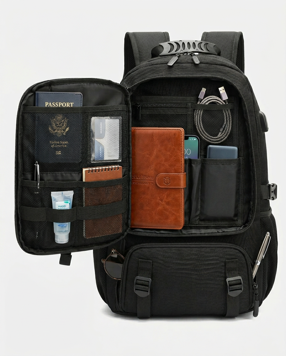 Expandable Travel Backpack 60L – Carry-On Rucksack