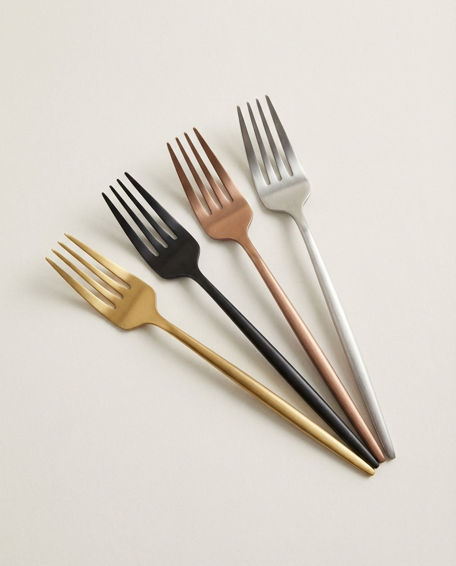 Minimalist Cutlery Set – Matte Finish Flatware for 4–16