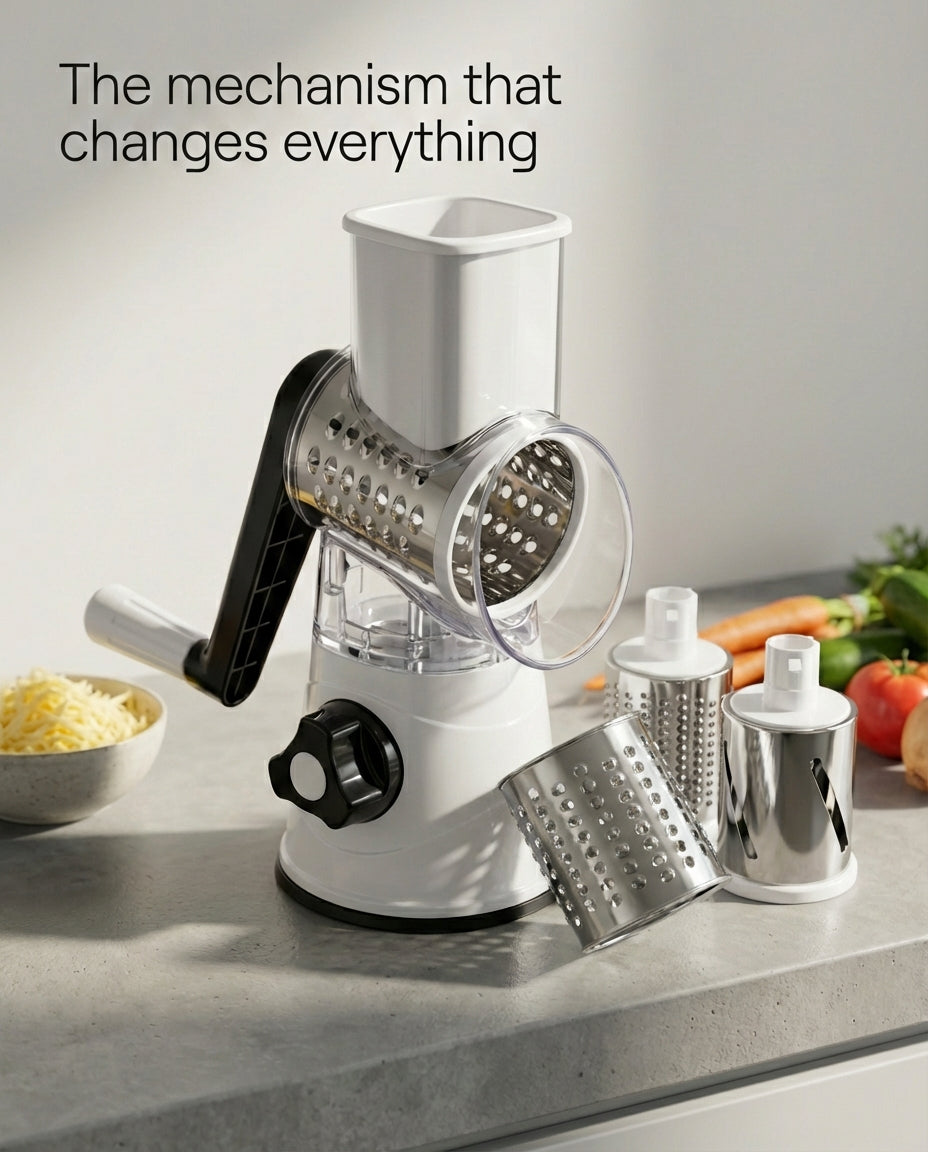 ChopMaster Pro 3-in-1 Rotary Grater