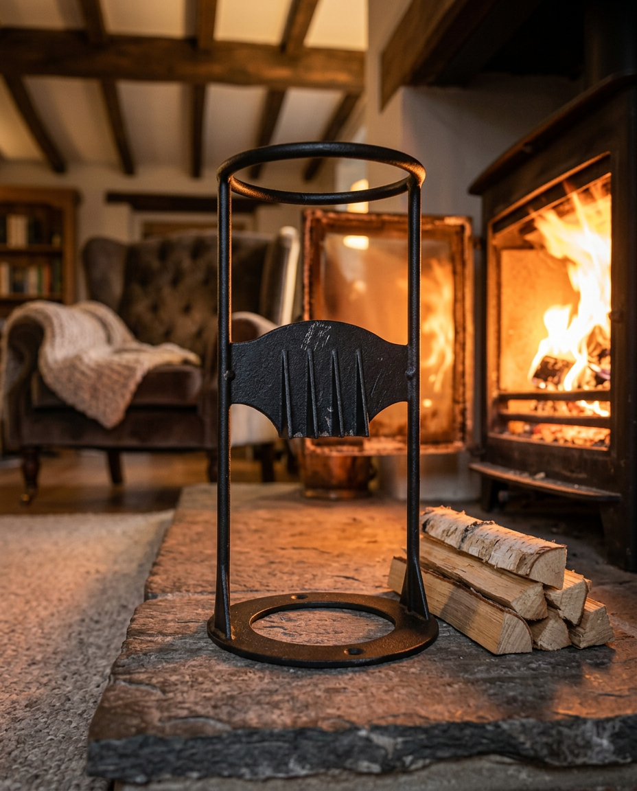 Cast Iron Log Splitter | Manual Wood Splitting Tool