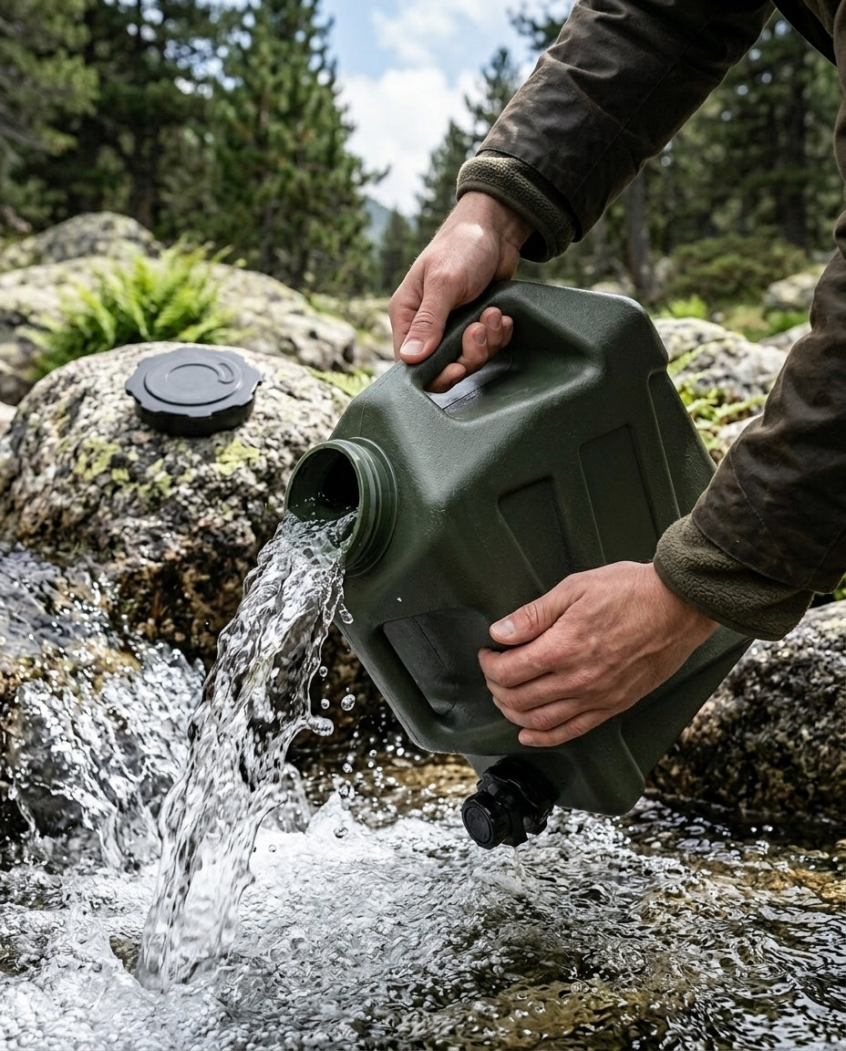 12L Camping Water Carrier | Portable Jerry Can with Tap