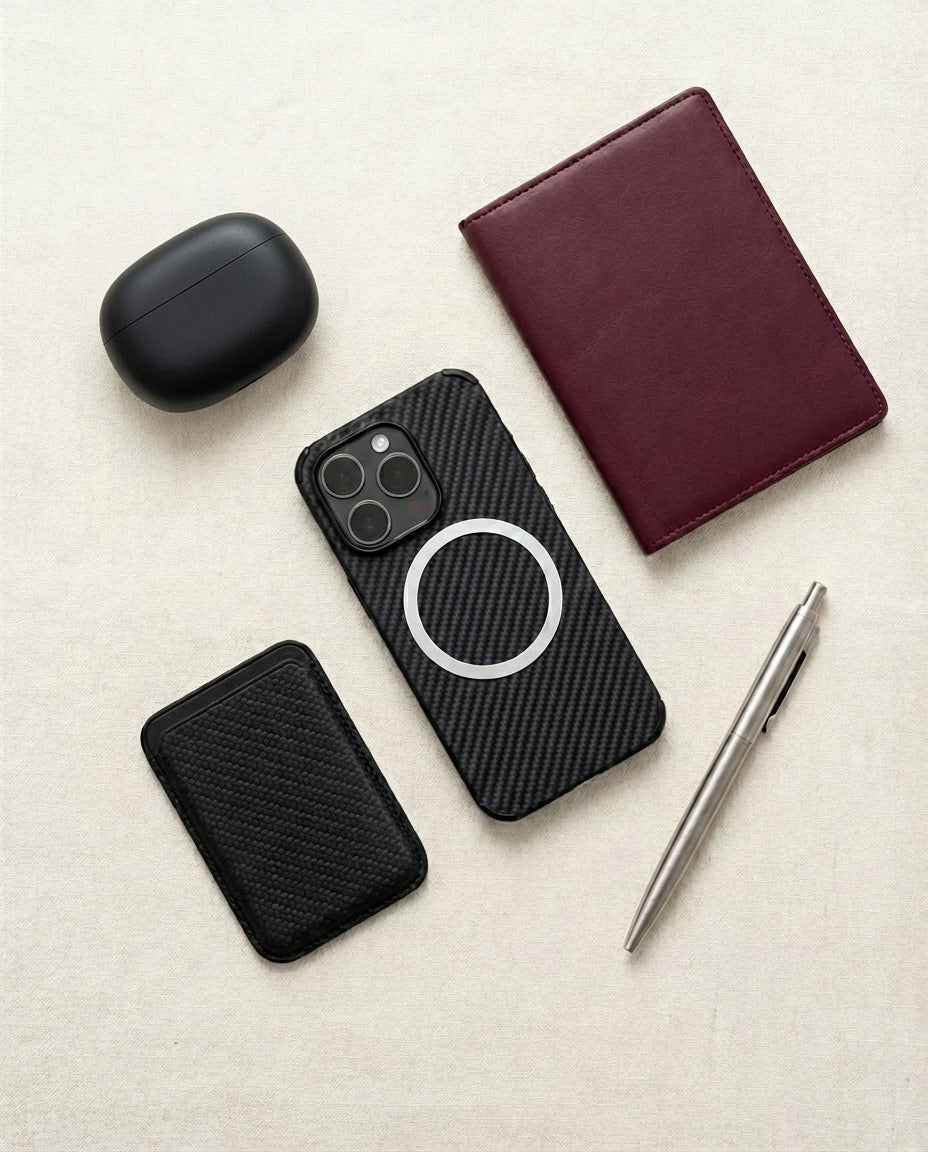 MagSafe Wallet Phone Case | CarbonShield Folio