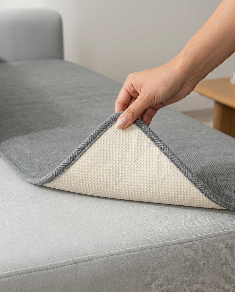 Non-Slip Fleece Sofa Cover | Couch Protector Mat