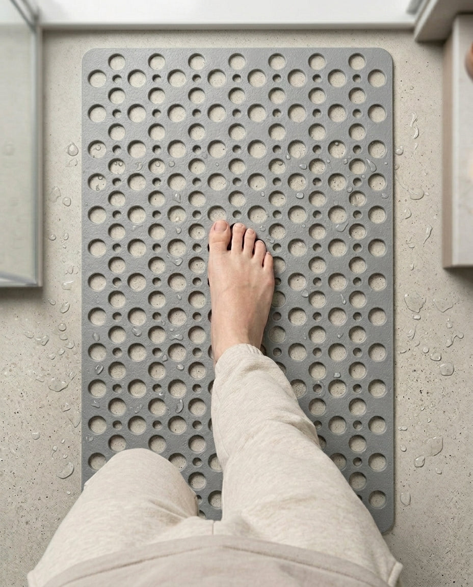 Anti-Slip Shower Mat | DrainFlow Non-Slip Bath Mat