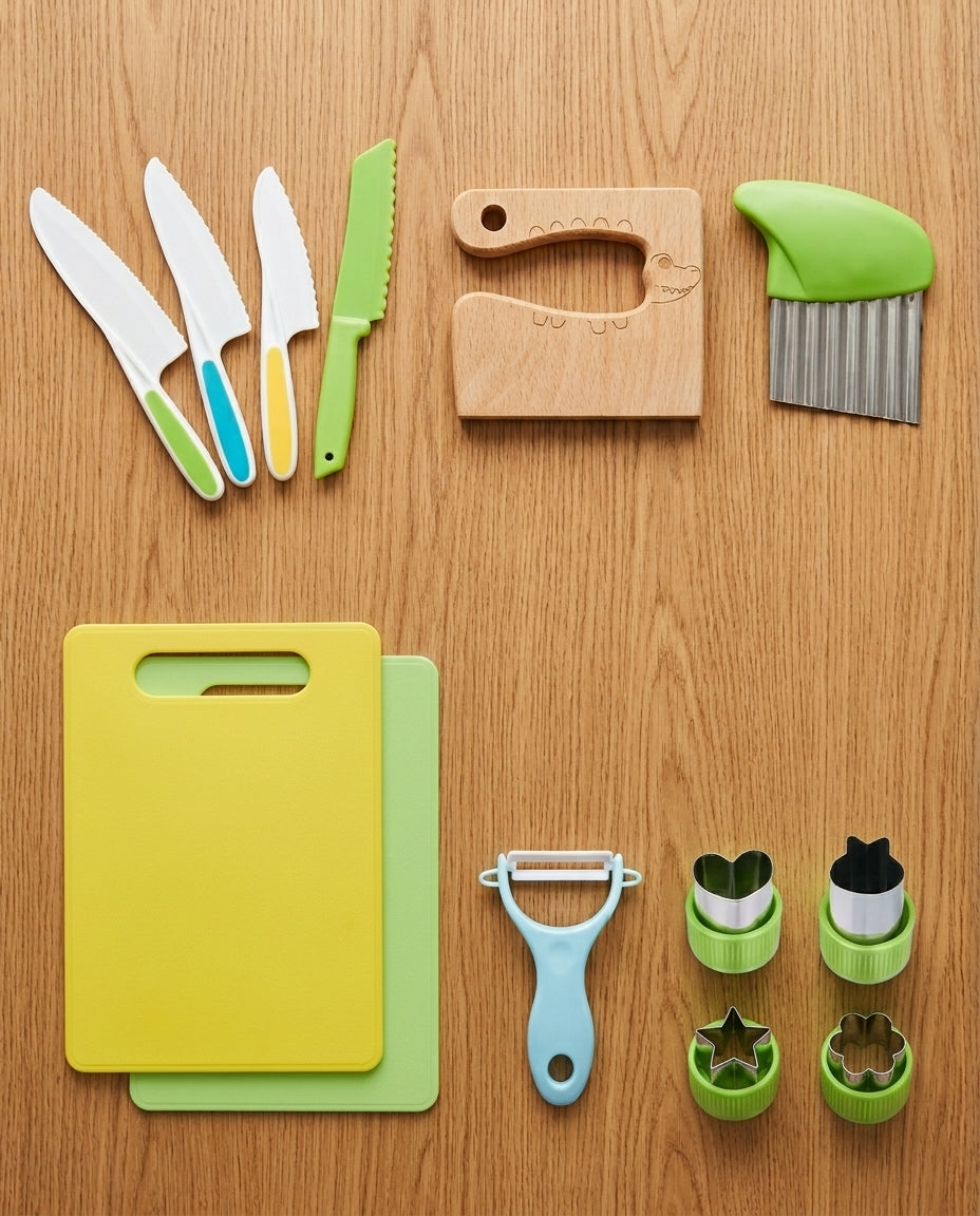 LittleHands Kitchen Co. | 13-Piece Real Cooking Set for Children