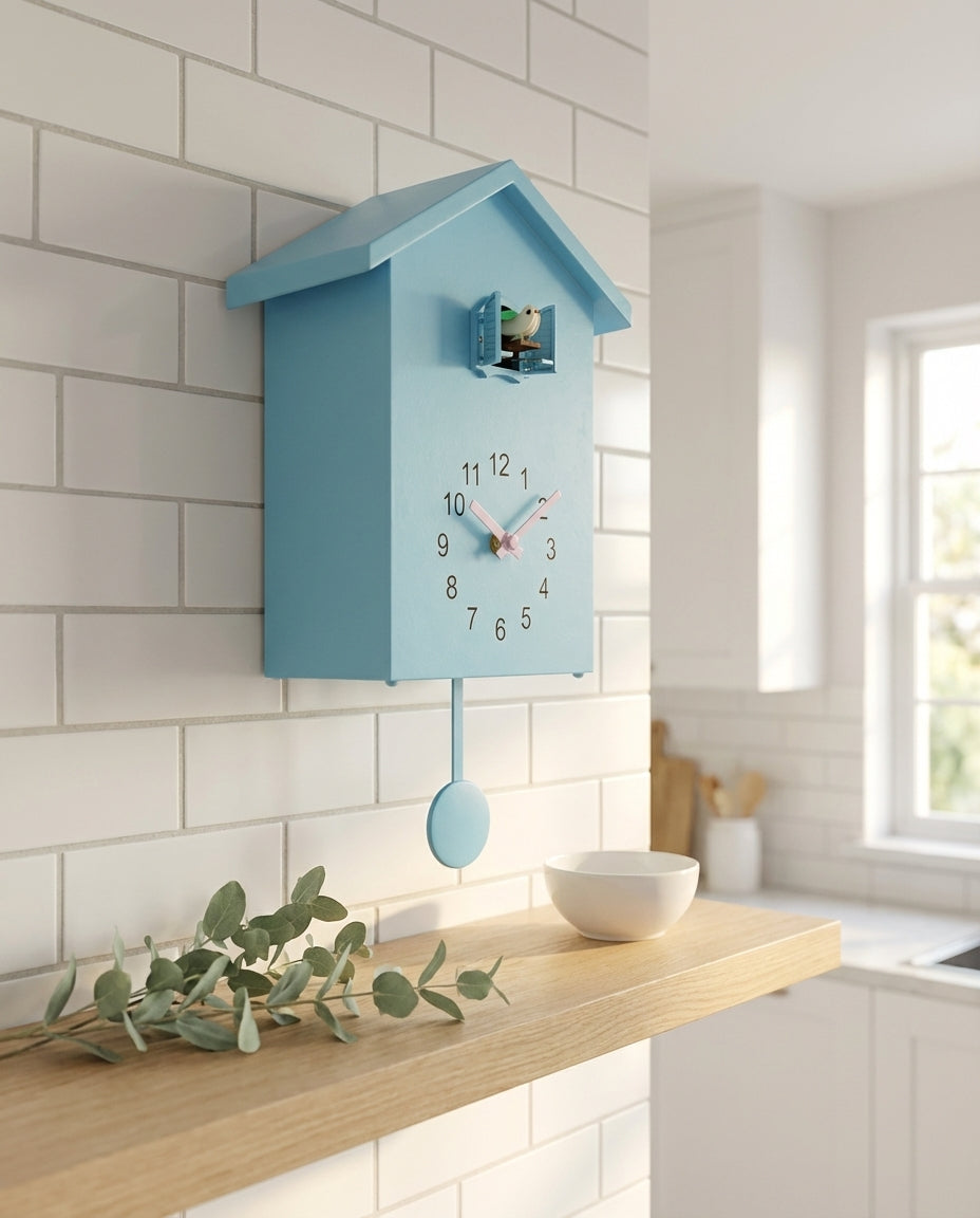 Cuckoo Wall Clock – Modern Minimalist Design | Silent Mode