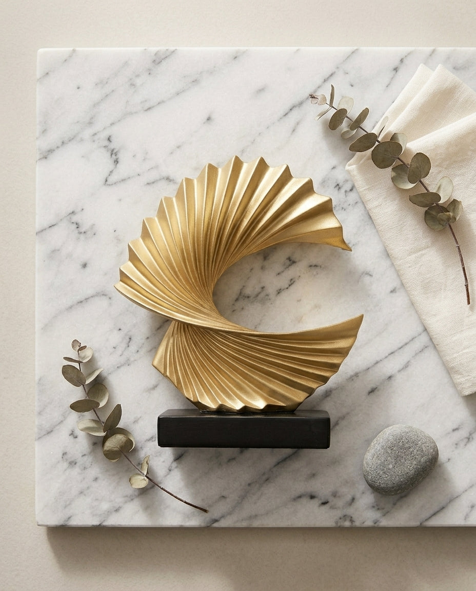 Half Moon Sculpture | Elegant Home & Office Décor