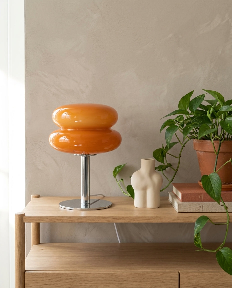 LED Bauhaus Table Lamp | Retro Orb Glow Desk Light