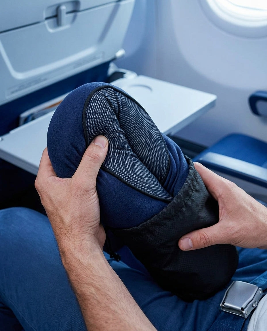 Memory Foam Travel Pillow | DreamDrift Neck Support