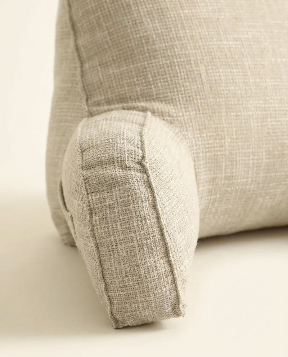 Back Rest Pillow with Arms & Headrest | Lumbar Support Cushion