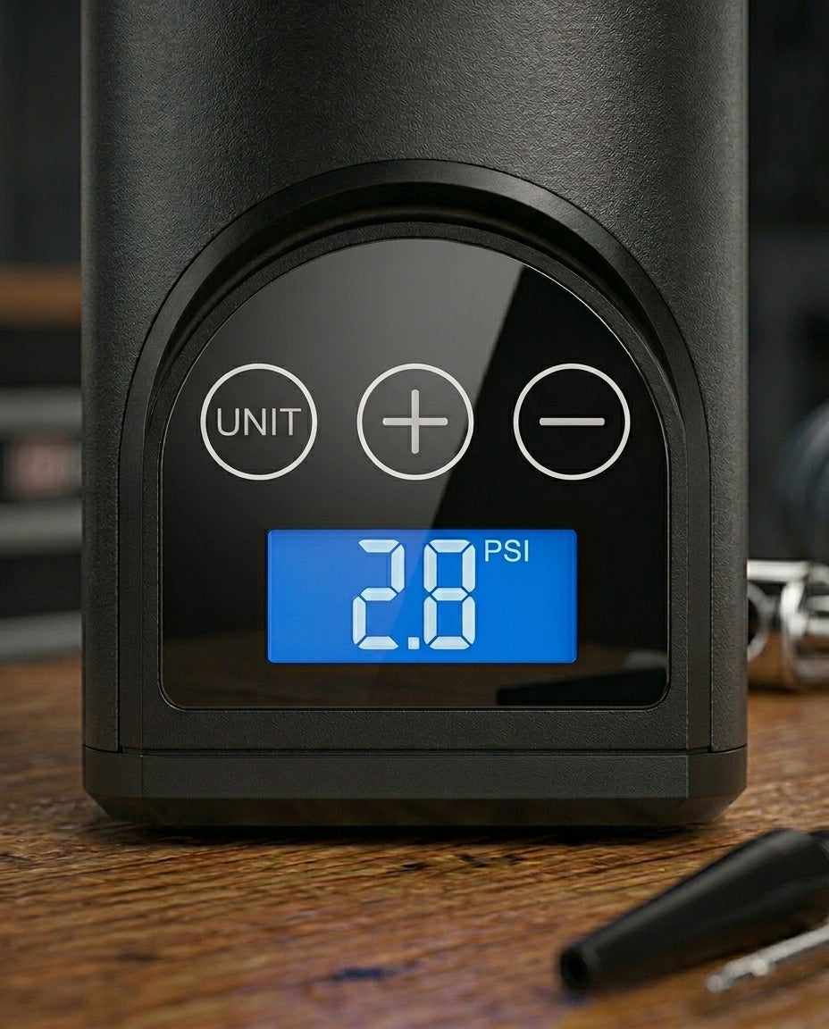 Portable Electric Air Compressor | Digital Pressure Display
