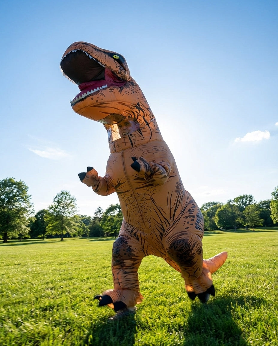 Inflatable T-Rex Costume – Kids & Adults | 2 Sizes