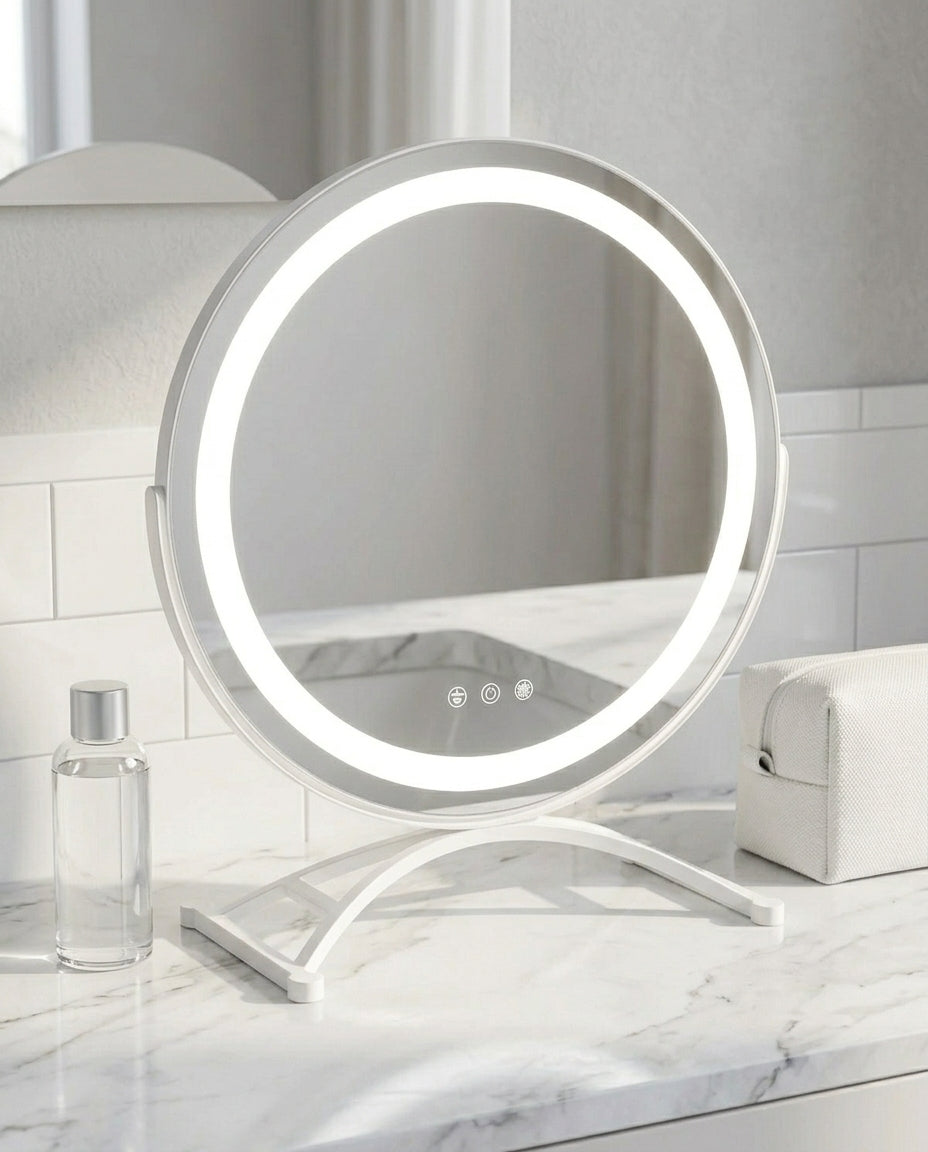 LED Makeup Mirror with Touch Control | Lumi Glow