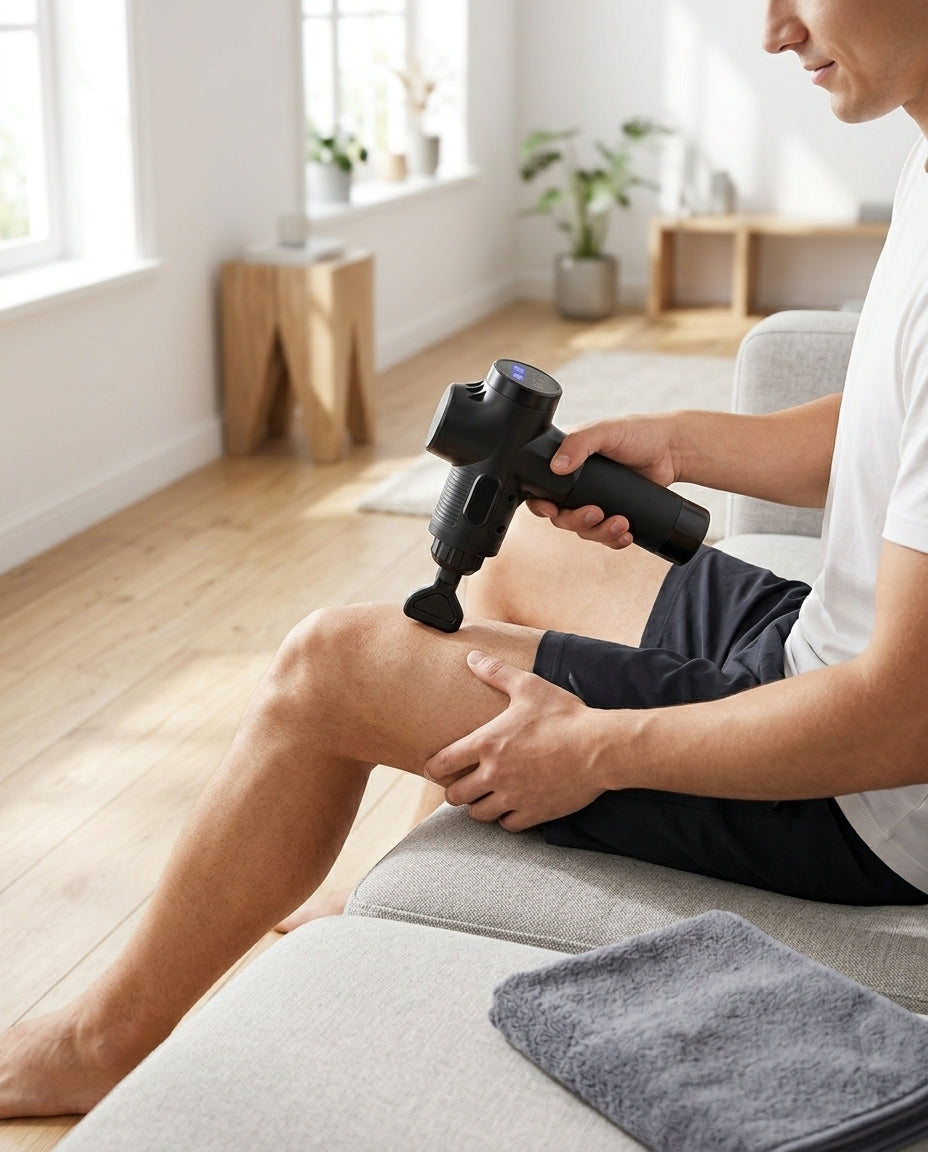 Massage Gun for Muscle Recovery – 6 Attachments & Case
