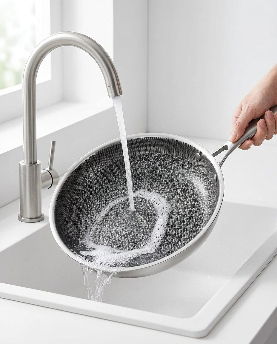 Stainless Steel Non-Stick Frying Pan | PixelCook Pro 30cm