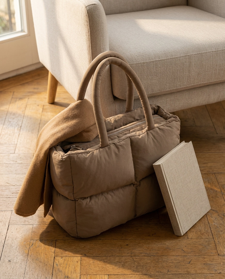 Puffer Shoulder Bag | Lightweight Everyday Carry – Cloud
