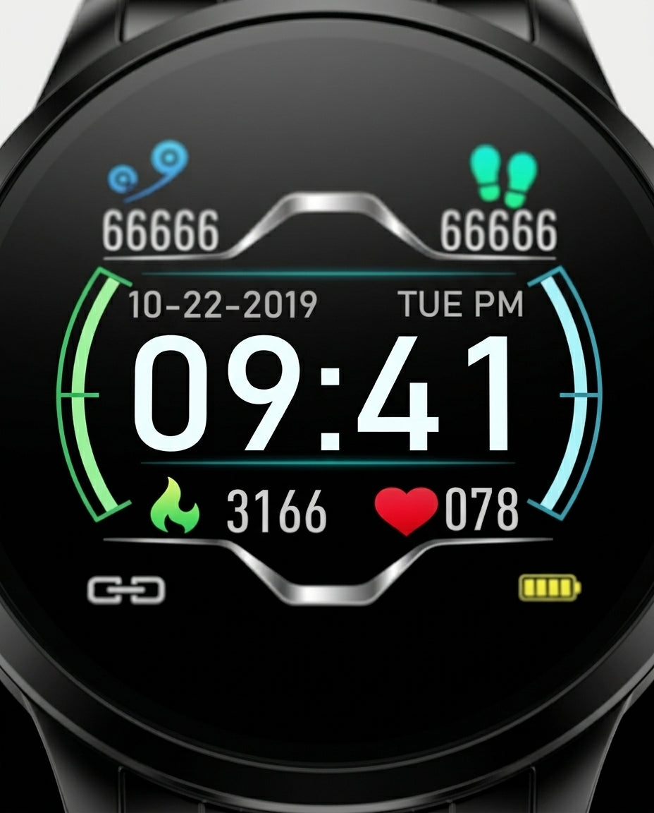Classic Round Smartwatch – Bluetooth | Apple & Android