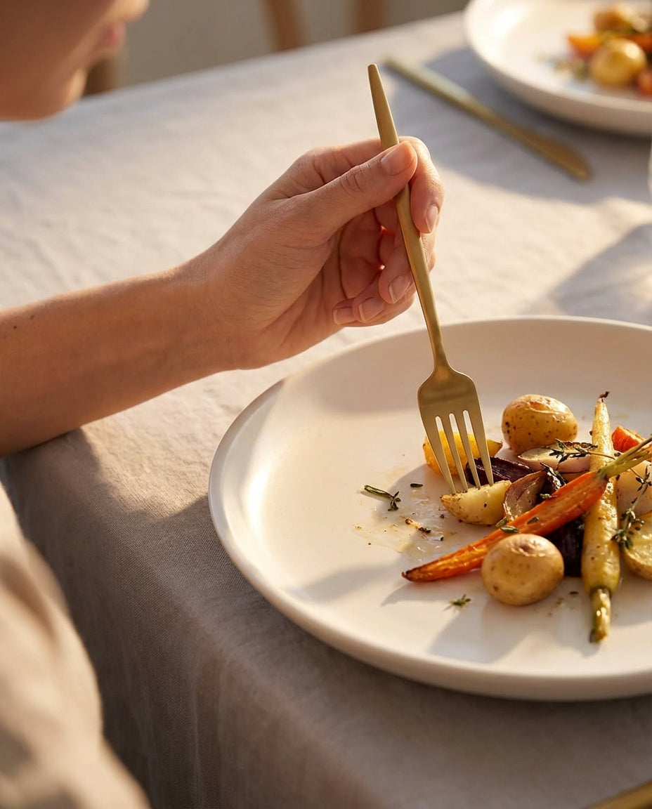 Minimalist Cutlery Set – Matte Finish Flatware for 4–16